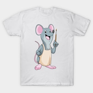 Mouse as Painter with Paint brush T-Shirt